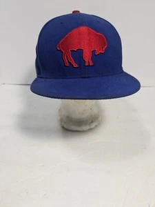 Buffalo Bills Fitted Hat Blue & Red Buffalo New Era Football - Picture 1 of 7