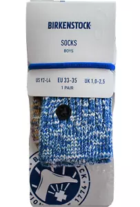 Calcetines BIRKENSTOCK SLUB BLOCK Paracaidista ALGODÓN NIÑOS EE. UU. Y2-L4 UE 33-35 UK 1-2.5 - Imagen 1 de 8