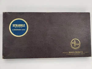 Vintage 1953 SCRABBLE Game - Selchow & Righter Co - 2 Holders. FREE SHIPPING - Picture 1 of 5