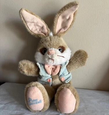VTG 1990 APPLAUSE 8"-14"  PETER COTTONTAIL EASTER  PLUSH BUNNY RABBIT 53060 - Image 1 of 4