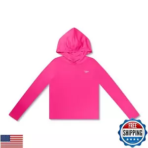 Speedo Girl's Uv Swim Shirt Long Sleeve Rashguard - Picture 1 of 5