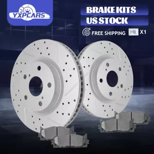 Front Brake Rotors Ceramic Pads for Toyota Camry Avalon Lexus ES300H ES350 - Picture 1 of 6
