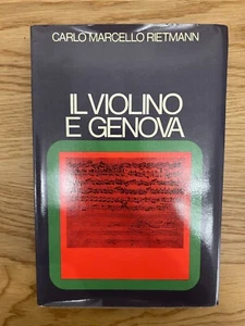 IL VIOLINO E GENOVA DI CARLO MARCELLO RIETMANN EDIZIONE SAGEP 1975 - Imagen 1 de 13