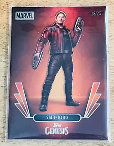 2025 Topps Disney Genesis #93 Star-Lord (Marvel) Orange Foil 18/25 - Picture 1 of 3