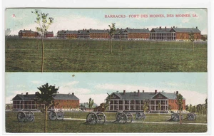 Barracks Fort Des Moines Des Moines Iowa 1914 postcard - Picture 1 of 1
