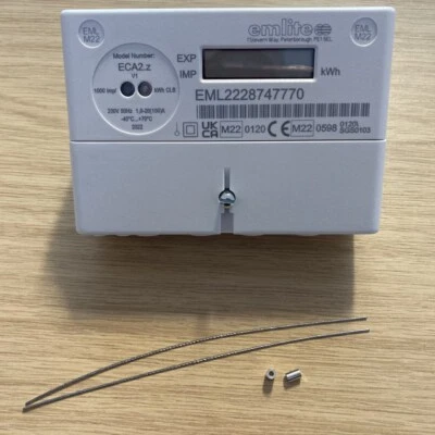Emlite Single Phase Digital kWh Meter 100A Direction Connection - ECA2-MID+2XMS - Image 1 of 4