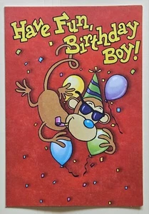 Happy Birthday/ Have Fun, Birthday Boy!/ Greeting Card (incl. Envelope 5×7") - Picture 1 of 4