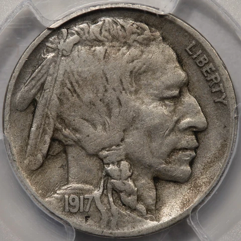 1917-D Buffalo Nickel PCGS VF-30 Cover