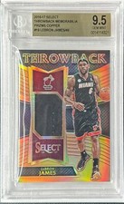 2016-17 Select Lebron James Throwback Memorabilia Copper Jersey #01/49 BGS 9.5