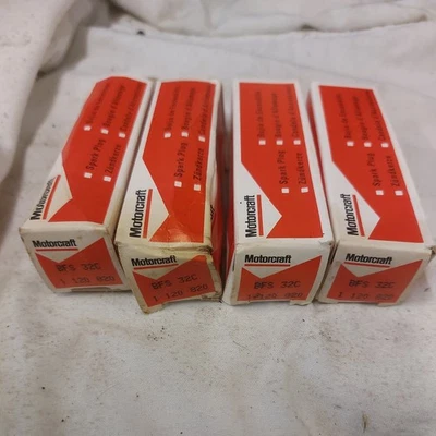 Motorcraft Spark Plugs X4 BFS 32C SIERRA , FIESTA, ESCORT - Image 1 of 2