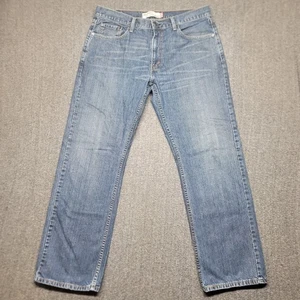 Jeans Levis 559 uomo 36x32 relaxed gamba dritta baffi denim lavaggio scuro Y2K - Foto 1 di 17