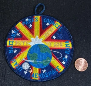 Parche BSA 508 590 UT LDS LOSTER DAY SAINT DUTY TO GOD AEROESPACIAL O RAMA 2008 - Imagen 1 de 2