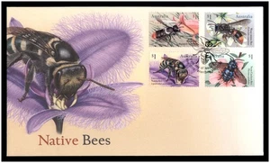 2019 First Day Cover Issue FDC Australia - Native Bees - Stamps Set - Picture 1 of 2