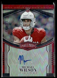 2023 Panini Plates & Patches Rookie Upper Echelon Michael Wilson RC Auto 132/149 - Picture 1 of 2