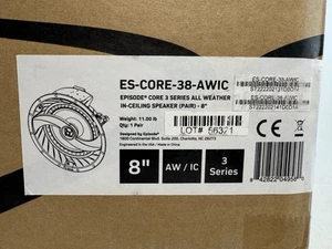 Episode ES-CORE-38-AWIC CORE 3 Series 8" Par de Altavoces en Techo para Todo Clima Nuevo - Imagen 1 de 6