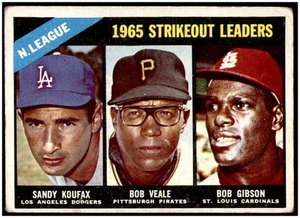 1966 Topps Baseball Card #225 VG/EX Sandy Koufax - Foto 1 di 2