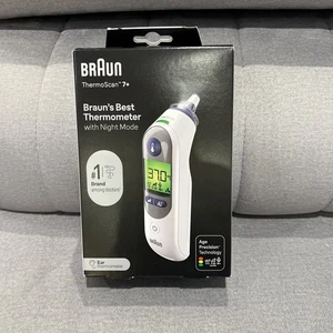 Braun ThermoScan 7+ Ear Thermometer Age Precision with Night Mode IRT6525 - Picture 1 of 2