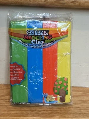 BAZIC Modeling Clay Red Blue And Yellow, Light Dough Art Craft, Crafts, 2 Pack - Изображение 1 из 4