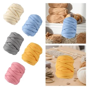 500G/1.1lbs Chunky Yarn Jumbo Tube Yarn Hand Knitting 1" Bulky Yarn for DIY - Picture 1 of 36