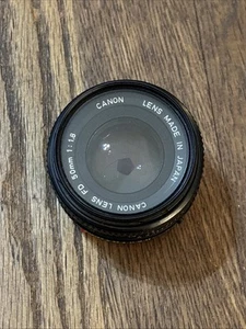 Canon FD 50mm F1.8 Camera Lens - Made in Japan Working With Cpc Phase 2 Filter - Picture 1 of 7