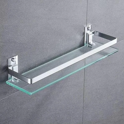 Melairy Mensola in Vetro di Sicurezza Temperato da Parete Perfetta per Bagno 25 - Immagine 1 di 4