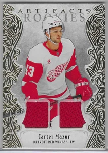 CARTER MAZUR 2025-26 UPPER DECK ARTIFACTS GOLD MATERIALS ROOKIES /499 - Picture 1 of 2