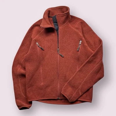 Vintage Men’s iBex Wool Full Zip Heavyweight Jacket Hiking 90s USA Made Sz Small - Image 1 of 4