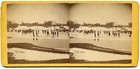 Earliest Curling Winter Sport Match Photo NY vs Jersey City 1870 Stereoview