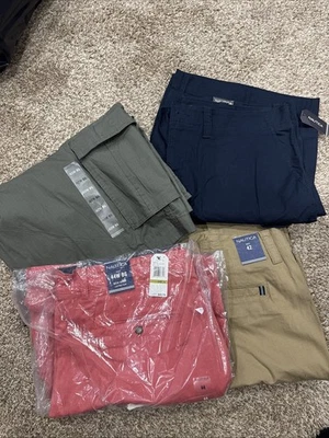 NAUTICA Big & Tall Cargo Shorts Size 42BG 44 BG MSRP $65 NWT ALL 4 PAIRS - Image 1 of 4