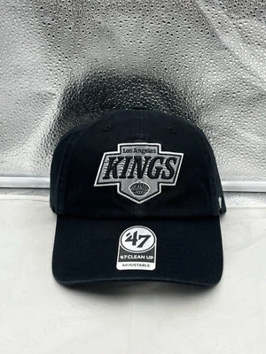 Los Angeles Kings NHL '47 Brand Clean Up Black Adjustable Hat - Image 1 of 4