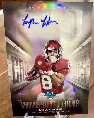 2025 Topps Bowman U Chrome #CSS-TT  Taylor Tatum Campus Star Signatures Auto - Image 1 of 2