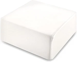 Almohada de espuma viscoelástica Cube para durmientes laterales (14"x14"x6" grande 14"x14"x6", blanca - Imagen 1 de 8