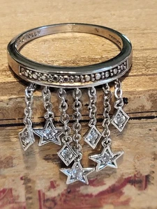 Kirks Folly Charm Ring Größe 10,25 mm Diamant Sterne - Bild 1 von 6