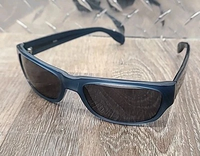 Gafas de sol Stussy Vintage Perry Y2K monturas de acetato azul llantas grises *Leer  Foto 1 de 4