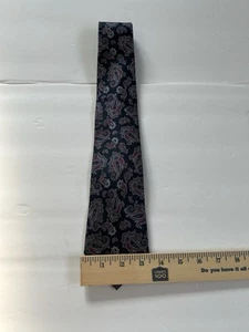 Pura Seta 100% Pure Silk Paisley Tie Made in Italy - Picture 1 of 3