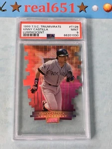1999 Stadium Club Triumvirate Luminescent #T12B VINNY CASTILLA PSA 9 Mint Pop 2 - Picture 1 of 5