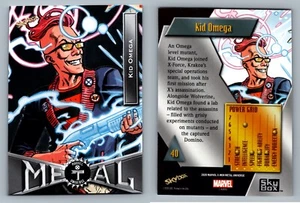 KID OMEGA #40 - 2020 Marvel X-Men Metal Universe Black Epack Exclusive - Picture 1 of 1