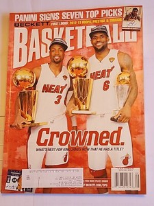 ⚡️ LEBRON JAMES BECKETT Basketball Monthly Magazine September 2012 NBA CHAMPS ⚡️
