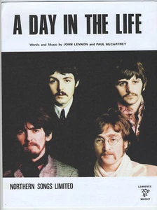 The Beatles - A Day In The Life - Sheet Music - Lennon McCartney -Northern Songs - Picture 1 of 4