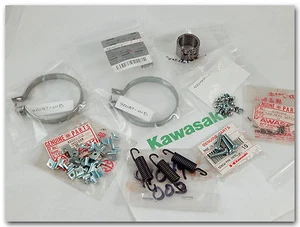GENUINE KAWASAKI A1 A1SS A7 A7SS NOS PARTS LOT SPRINGS RIVETS SCREWS CLAMPS - Picture 1 of 6