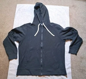 Felpa con cappuccio Everlane uomo The Twill full zip verde lounge casual grande - Foto 1 di 10