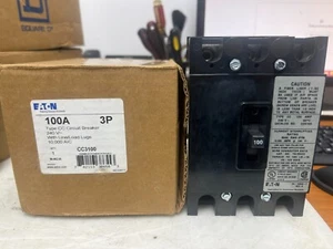 👀 NUEVO DISYUNTOR EATON 100 AMP 3 POLOS 240 VAC CC3100 - Imagen 1 de 10