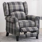 Wingback Recliner Chair Mid-century Theater Seating Upholstered Sofa Armchair