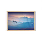 Ambesonne Nature Inspired Wall Art with Wide Frame for Bathrooms Living Room