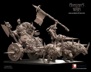 Orks Und Goblin - Herr Schlegel Elfen Auf Panzer Rechts Wölfe - Bild 1 von 2