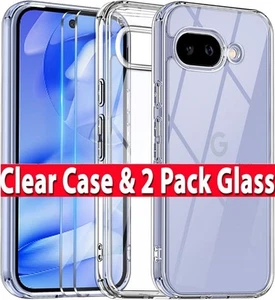 Transparent Étui Pour Google Pixel 10 Pro XL 9A 8A Gel Téléphone + Écran Protège - Photo 1 sur 12