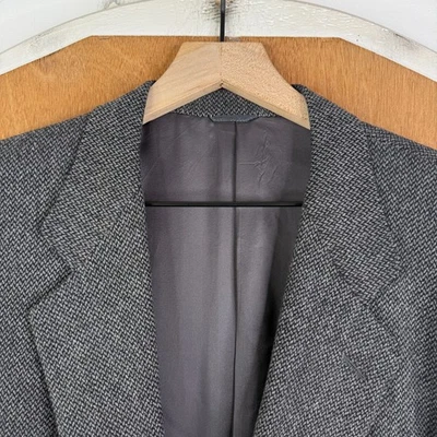 Blazer De Colección Ermenegildo Zenga Para Hombres 38S Gris 2 Botones Lana Mezcla Cachemira Suave Foto 1 de 4