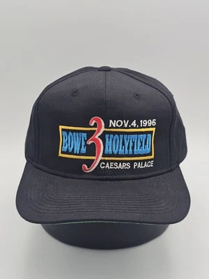 De colección 1996 Bowe vs Holyfield 3 Caesars Palace Boxeo Promo Sombrero Negro Snapback  Foto 1 de 4