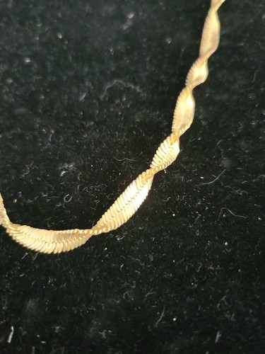 VETEMENTS Collana vintage catena tono oro ritorto 18"