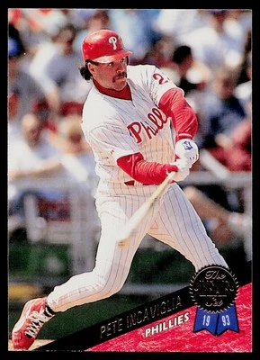 1993 Leaf Pete Incaviglia #276 Philadelphia Phillies - Image 1 of 2